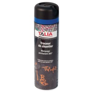 Traceur de chantier 500ML bleu fluo