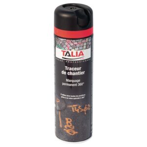 Traceur de chantier 500ML rouge fluo