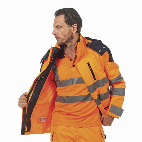 Veste parka 3 en 1 orange u power model backer – Image 2