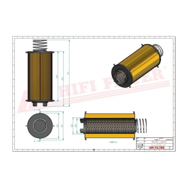 Filtre hydraulique SH66209 – Image 2