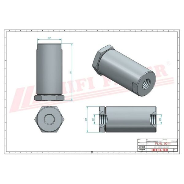 Filtre hydraulique SH70195 – Image 2