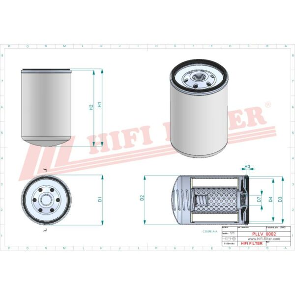 Filtre à huile moteur T8204 – Image 2