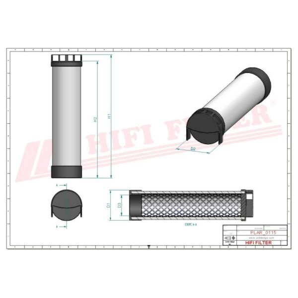 Filtre à air secondaire SA17119 – Image 2