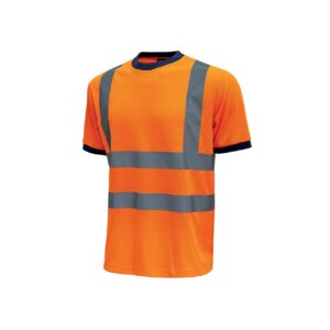 T-shirt orange u power model glitter